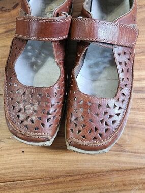 Rieker Tan Leather Slip-On Comfort Shoes